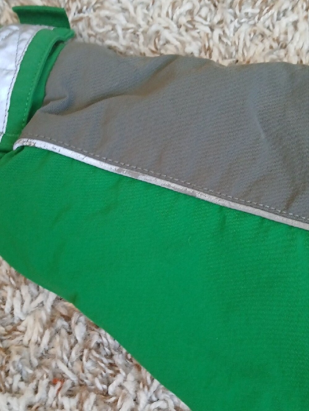 Hanna Andersson Boys Fleece-Lined Hooded Winter Jacket Green Gray Size 90 (2T) - Picture 7 of 9